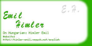emil himler business card